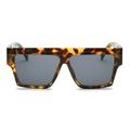 Wuffmeow Unisex Large Square Sunglasses Designer Retro Mirror Frame UV400 Sunglasses