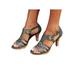 Colisha Womens Fashion Peep Toe Sandals Solid Color Stiletto Heel Shoes Increase Height