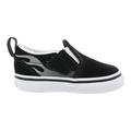 Vans Slip-On V Boys/Toddler Shoe Size 3.5 M Toddler Athletics VN0A3488WKJ ((Suede Flame) Black/True White)