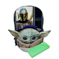 Star Wars 16" Backpack & Baby Yoda Detachable Lunch Bag w/ Pencil Case Set