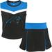 Carolina Panthers Youth Two-Piece Spirit Cheerleader Set - Black/Blue