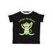 Inktastic Lucky Sock Monkey Toddler Short Sleeve T-Shirt Unisex Ringer Black and White 5/6T