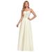 Ever-Pretty Women's Empire Waist A-line Sequin V-neck Formal Wedding Party Dresses 00324 Yellow US10