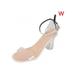 Topumt Women Open Toe Transparent All-match Personality Breathable Sandals