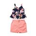 luethbiezx 2Pcs Newborn Baby Girl Summer Clothes Tops Vest Shorts Pants