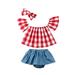 3pcs Newborn Toddler Baby Girl Summer Clothes Tank Tops+Shorts Pants Outfits Set