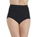 Vanity Fair Women's Perfectly Yours Seamless Tailored Brief Panty 13083, Midnight Black, 6/7