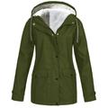 Womens Winter Hooded Jackets Outerwear Ladies Winter Chunky Puffer Coats