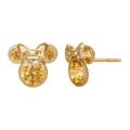 Disney Minnie Mouse Birthstone 10KT Gold Stud Earrings (See More Colors)