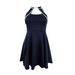 Crystal Doll Juniors' Navy Scuba Dress