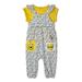 Disney Winnie the Pooh Baby Girl Coverall & Top Outfit, 2 Piece Set