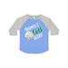 Inktastic Grampa's Golf Buddy with Golf Ball Toddler Short Sleeve T-Shirt Unisex Blue and Heather 4T