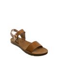 Gospel by Soda, Wide Flexible Yoga Rubber Padded Sandal - Comfortable Insole Flat Sandal (Woman)