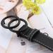 Fashion Women Double Ring Belt Gold Silver Buckle Waist Belts For Lady Jeans Skinny Thin Leather Straps