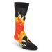 K. Bell Mens Fire Crew Socks, Mens Shoe Size 6.5-12, Black, Mens Shoe Size 6.5-1