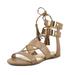 Nine West Decima Women Open Toe Synthetic Brown Gladiator Sandal