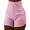 Luxsea Women Denim Shorts Plus Size Sexy Slim Jeans Shorts Women Summer High Waisted Jeans Short Female Push Up Skinny Denim Shorts