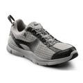 Dr. Comfort Chris Men's Athletic Shoe: 9.5 X-Wide (3E/4E) Grey Elastic Lace