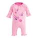 Butterfly Printed Romper - Beetroot Melange - 3-6M