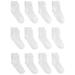 Simple Joys by Carter's Baby Toddler 12-Pack Sock Crew, White, 2T/3T