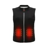 Avamo USB Electric Heated Vest Fleece Thermal Jacket Coat Infrared Heating Clothing Warm Up Heating Pad Outwear Clothes Winter Body Warmer for Women Men