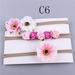 Listenwind Baby Girl Floral Headbands 3pcs Flower Crown Newborn Infant Toddler Headwrap Turban Hair Accessories