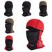 Deepwonder Winter Cycling Hat Women Men Unisex Windproof Breathable Polyester Polar Fleece Balaclava Cap Face Mask Outdoor Sports Thermal Ski Snowboard Apparel with Thermometer - Red