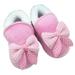 Newborn Baby Girls Cotton Shoes Infant Boys Non-slip Soft Sole Shoes,Slippers Stay on Sock Soft Shoes with Grippers Winter Warm First Walkers Crib Shoes,Pink,M