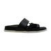 Aqua College Womens Sloan Leather Open Toe Casual Slide Sandals