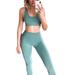 Avamo Yoga Workout Fitness Shaper Tracksuit Activewear For Women Seamless Yoga Set Ladies Tummy Control Workout Yoga Pants Add Gym Yoga Workout Run Fitness Shaper Vest Crop Top 2 Pcs