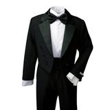 Spring Notion Boys' Classic Tuxedo with Tail Black