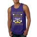 Happy Hanukkah Ugly Christmas Sweater Mens Graphic Tank Top, Purple, X-Large