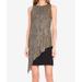 Tahari by ASL Womens Shimmer Asymmetric Sheath Dress