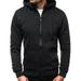 Mens Full Zip up Hoodie Fleece Zipper Heavyweight Hooded Jacket Sweatshirt with Pockets Casual Jogger Activewear Sportwear