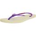 Havaianas Women's H. Sl Logo Pop-Up White/Purple Rubber Sandal - 10 M