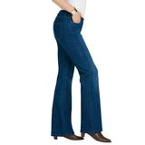 Roamans Women's Plus Size Petite Bootcut Jean With Invisible Stretch