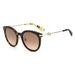 Kate Spade Keesey/G/S Full Rim Oval Modified Dark Havana Sunglasses