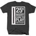25 Cents Insert Coin to Play Arcade Game Shirts for Men Large Dark Gray