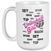 Volleyball Girl. Novelty Sports Coffee & Tea Gift Mug For Volley Ball Game Player Mom, Mama, Mommy, Girlfriend, Sister, Auntie, Coach, Athlete, Trainer, Director, Sporty Girls And Women (15oz)