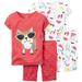 Carter's Girl's 4 Pc Cotton, Print