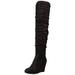 Chinese Laundry womens Uma Over the Knee Boot, Black Suede, 8.5 US