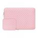 Laptop Sleeve Case Water-Resistant Home Business Computer Case Impact Resistant Diamond Foam Waterproof Neoprene-shock Resistant Cushion Protective Cover With Power Pouch