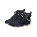 Women's Ladies Short Suede Fringed Moccasin Ankle Boots Flat Heel Casual Shoes