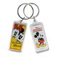 Disney Classic Mickey & Minnie Mouse Key Chain True Original Face 2-Pack Set