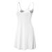 MBJ WDR1090 Womens V Neck Spaghetti Strap Tunic Short Dress XL WHITE