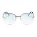 Rimless Cat Eye Diamond-shaped Frameless Clear Colored Lens Festival Sunglasses Big Frame Shades Eyeglass Blue Pink Lens UV400