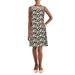 Lauren Ralph Lauren Womens Melia Mesh Inset Printed Cocktail Dress