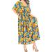 HAPPY BAY Women's Maxi Kaftan Evening Gowns Casual Dress Cover Ups Drawstring