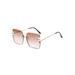 Magazine New Arrival Fashion Korean Style Square Half-Frame Pearl Metal Anti-UV400 Sunglasses Women Eyewear