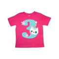 Inktastic Unicorn Kitty 3rd Birthday Toddler Short Sleeve T-Shirt Female